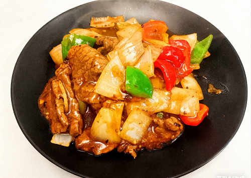 Beef With Green Pepper Black Bean Sauce 