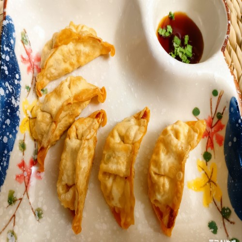 5 Pcs Deep Fried Chicken Dumplings Dim Sum 