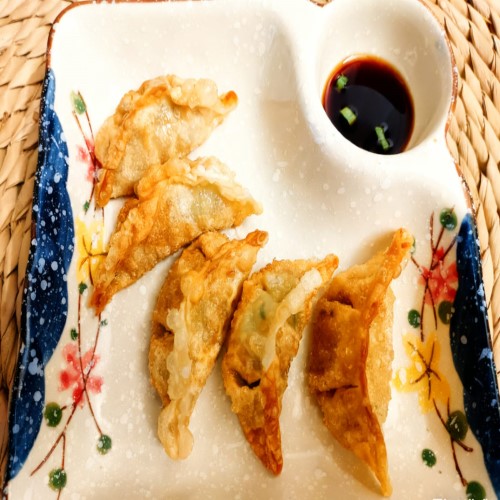 5 Pcs Tofu & Mixed Vegetable Dumplings Dim Sum 
