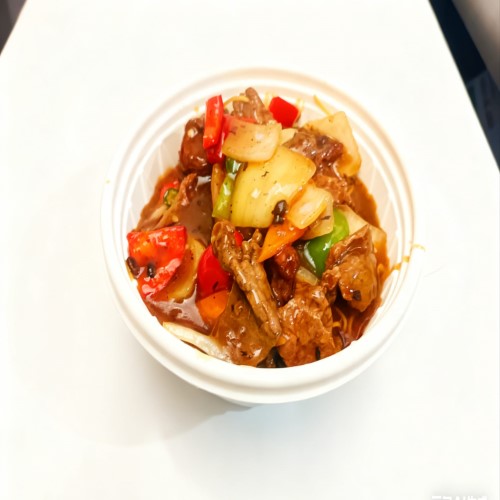 Beef Black Bean Stir-fried Noodles 