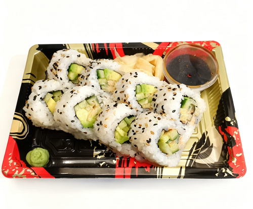 8 Pcs Spicy Avocado & Cucumber Futomaki Roll 
