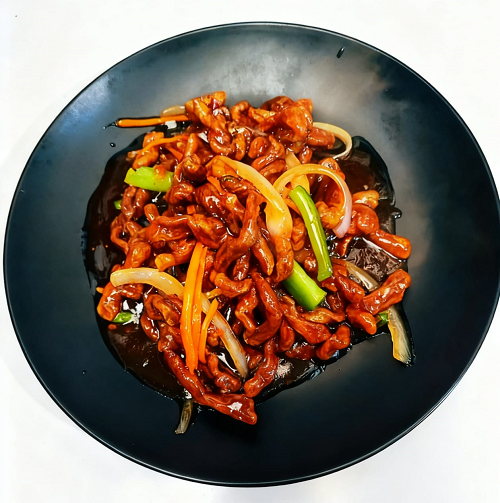 Shredded Beef With Honey Chilli Sauce 