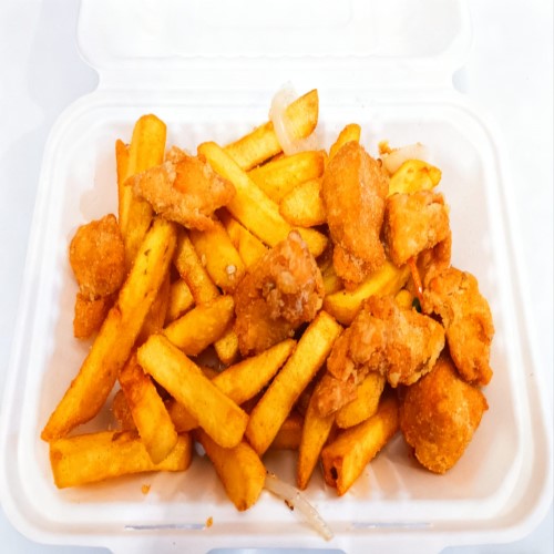 Salt & Pepper Chicken With Chips 